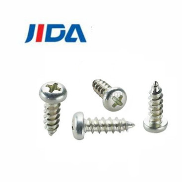 ST4 Pan Head Galvanized Wood Screws liso de aço inoxidável para o telhado do metal